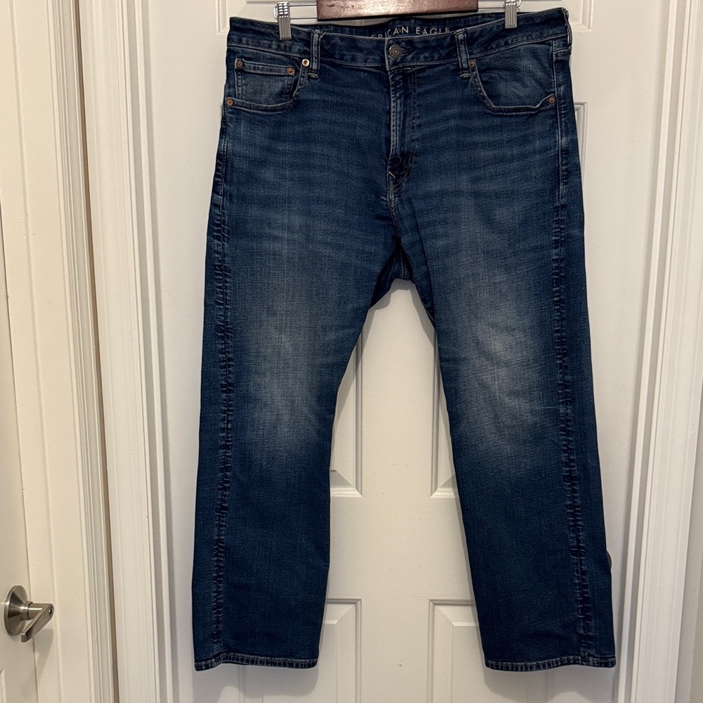 American Eagle Outfitters Dark Blue Relaxed Jeans
